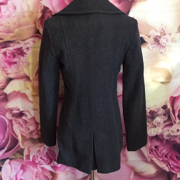 A K Anne Klein Lambswool Peacoat - Picture 5 of 8